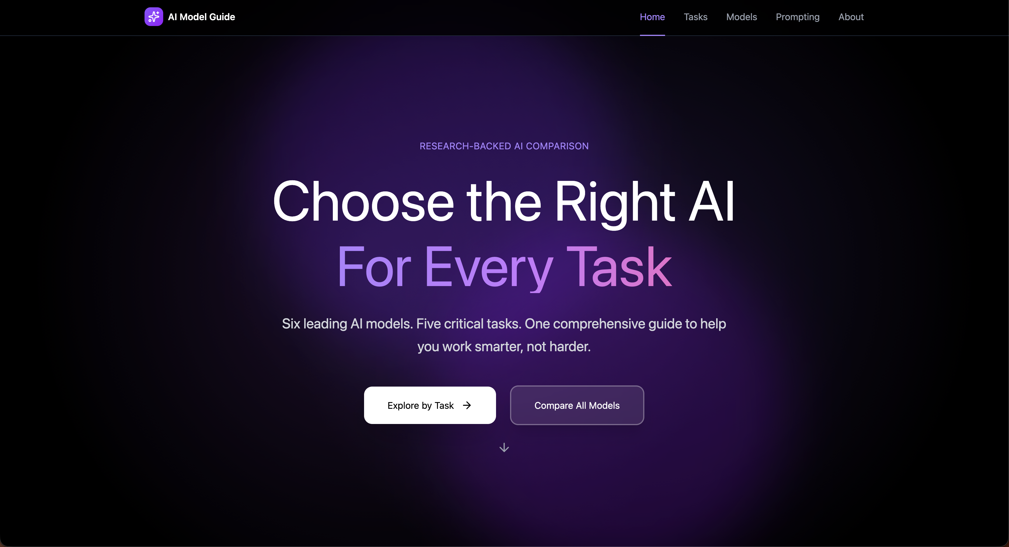 Screenshot of tribute site project