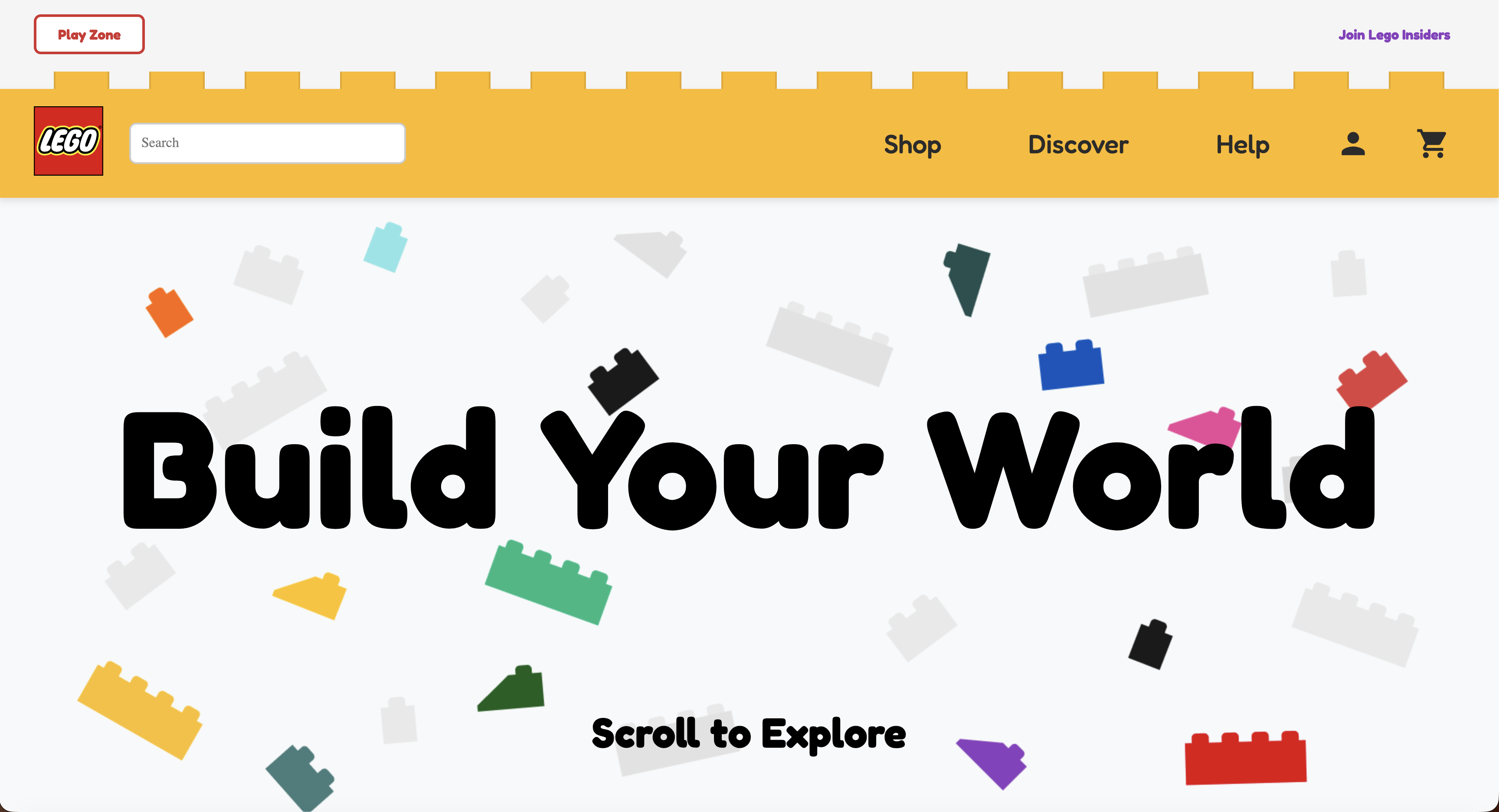 Screenshot of product landing page