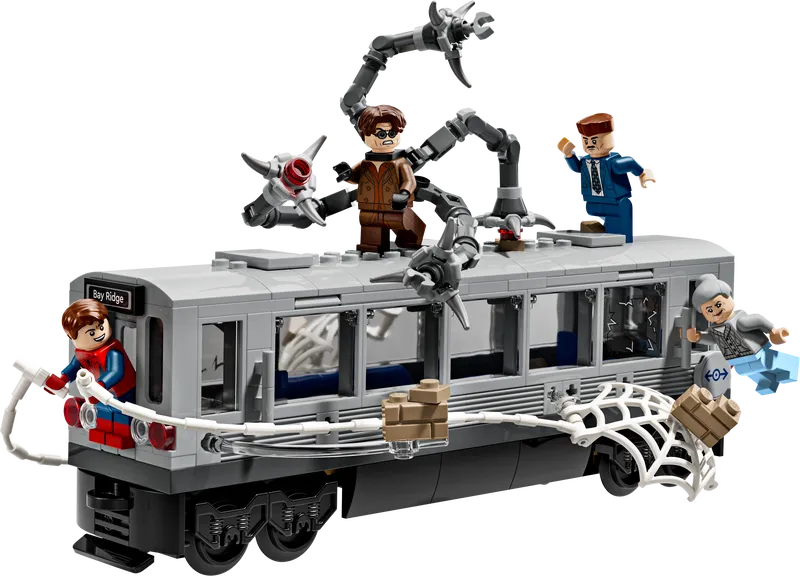 Lego Spider Man vs. Doc Ock Subway Train Scene