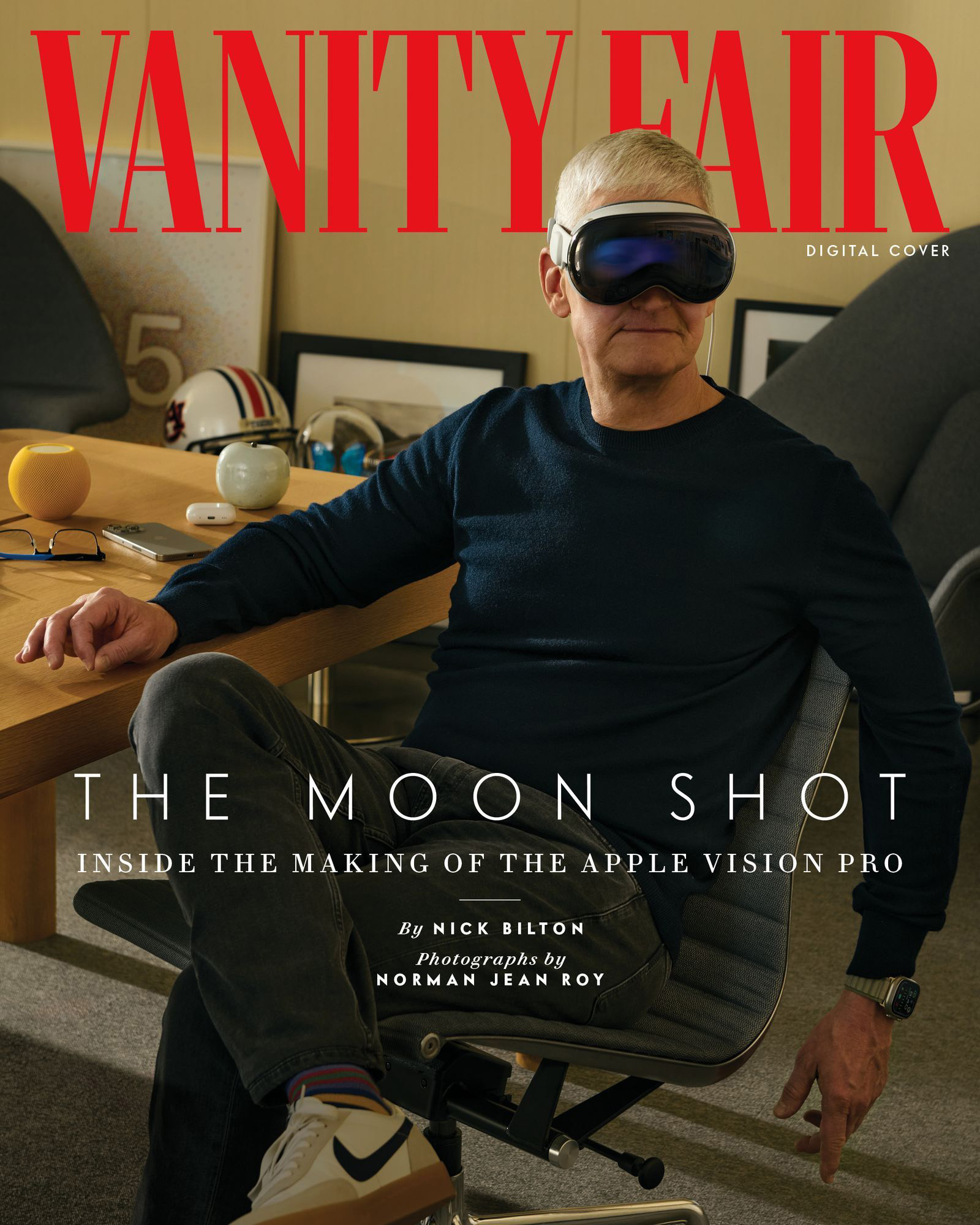 Tim Cook on a magazine cover